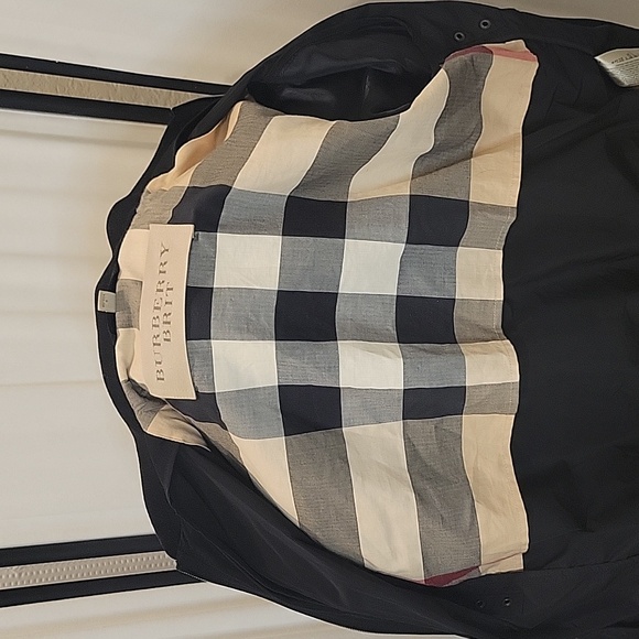 Burberry Brit‎ Womens Bomber Jacket, Black, Size L - Picture 3 of 16
